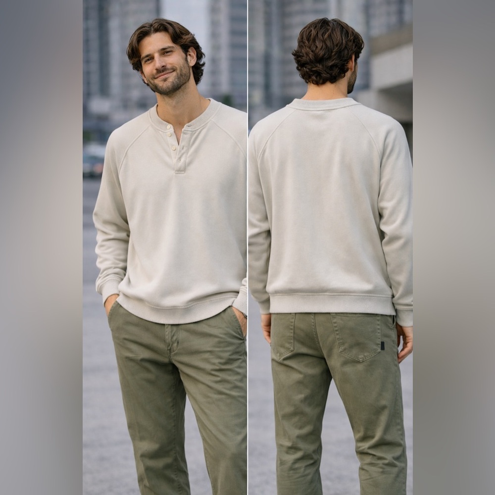 Alfani Men's Beige V-Neck Sweater B40